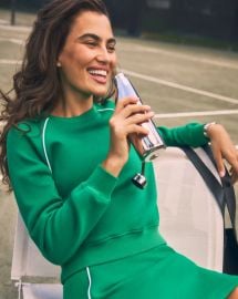 Spanx Airpique Sweatshirt in Field Green at Spanx