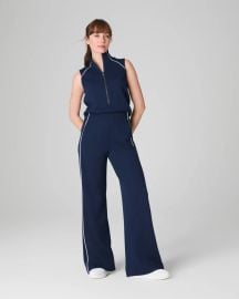 Spanx Sleeveless Mockneck Jumpsuit in Timeless Navy at Spanx