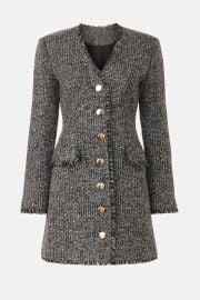 Sparkle Tweed V-Neck Mini Dress by Toccin Rent the Runway at Rent the Runway