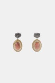 Sparkly Stone Stud Earrings at Zara