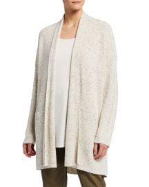 Speckled Organic Cotton Cardigan at Neiman Marcus