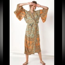 Spell Dresses Spell And The Gypsy Delirium Gold Kimono Robe Os Poshmark at Poshmark