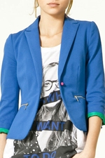 Spencers blue blazer at Zara