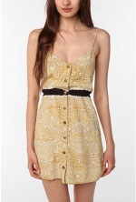 WornOnTV: Spencer’s yellow button front dress with black lace on Pretty ...