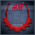 Spiked necklace by H and M at eBay