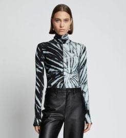 Spiral Tie dye Turtleneck Top at Proenza Schouler