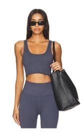 Spiritual Gangster Amor Crop Tank Top In Shadow at Revolve