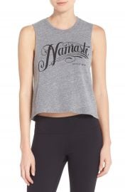 Spiritual Gangster Namaste Crop Jersey Tank at Nordstrom