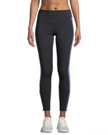 Spiritual Gangster Side-Stripe High-Rise Activewear Track Tights at Neiman Marcus