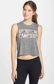 Spiritual Gangster Summer Floral Print Swing Crop Tank at Nordstrom