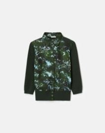 Splattered Glaze Print Silk amp Finespun Voile Cardigan Lafayette 148 New York at Lafayette 148 New York