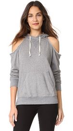 grey cold shoulder sweatshirt