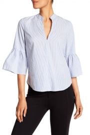 Splendid   Pinstripe Bell Sleeve Blouse at Nordstrom Rack