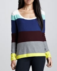 Splendid Brighton Striped Sweater Multi at Neiman Marcus