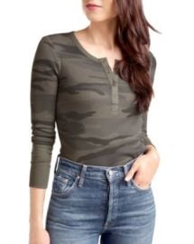 Splendid Camo Print Henley Women - Bloomingdale s at Bloomingdales