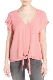 Splendid Crinkle Gauze Top in Sunkissed Pink at Nordstrom Rack