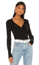 Splendid Henley Long Sleeve Top in Black from Revolve com at Revolve