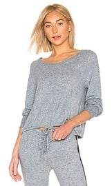 Splendid Long Sleeve PJ Top in Skyway from Revolve com at Revolve