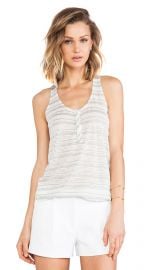 Splendid Marina Eyelet Stripe Tank in Heather Grey  REVOLVE at Revolve