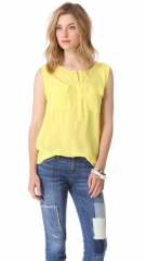 Splendid Pocket Sleeveless Shirt at Shopbop