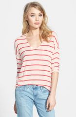 Splendid Stripe Jersey Pocket Tee at Nordstrom