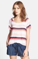 Splendid and39Horizon Stripeand39 Jersey Tee in orange at Nordstrom