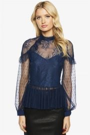 Splice Lace Blouse by Bardot at Bardot