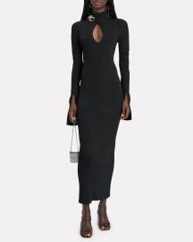 Split Cuff Turtleneck Midi Dress at Intermix