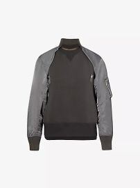 Sponge detachable panel sweatshirt at Selfridges