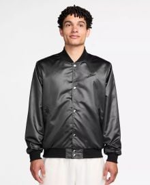 Sportswear Club Water Repellent Varsity Jacket at Macys