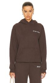 Sporty Rich Syracuse Hoodie in Chocolate FWRD at FWRD