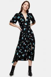 Spot Angel Sleeve Midi Dress by Topshop  at Topshop