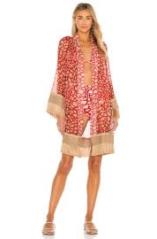 Spotted Fringe Trim Robe by Patbo at Revolve