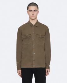 Spotter Shirt Jacket in Cargo Green at All Saints