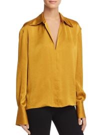 Spread Collar Blouse by Theory at Bloomingdales