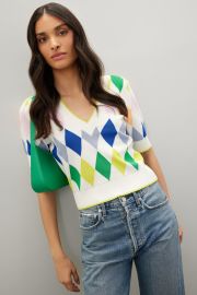 Spring Argyle Sweater by kate spade new york Rent the Runway at Rent the Runway