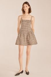 Spring Check Pleated Romper at Rebecca Taylor