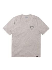Spring Lake Short-Sleeve Crew Pool Bar T-Shirt- Grey Heather Faherty Brand at Faherty