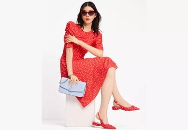 Spring Time Dot Ruched Dress Kate Spade New York at Kate Spade