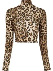 Sprwmn Leopard Print Roll Neck Top - Farfetch at Farfetch