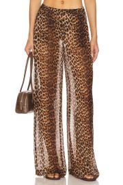 Sprwmn Wide Leg Pintuck Trousers In Jaguar at Revolve