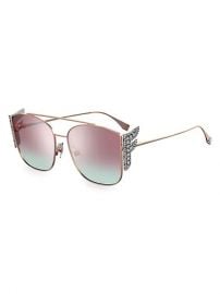 Square Embellished F Sunglasses by Fendi at Saks Fifth Avenue