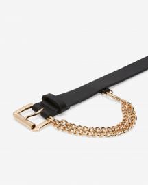 Square buckle chain belt at Express