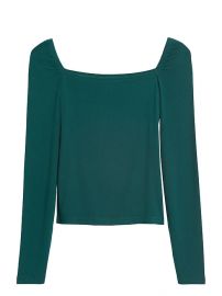 Square neck top at Banana Republic