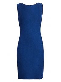 St  John - Gridded Texture Knit Dress at Saks Fifth Avenue