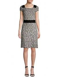 St  John - Inlaid Eyelash Knit Sheath Dress at Saks Fifth Avenue