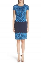 St  John Collection Cool Tones Brocade Knit Dress at Nordstrom