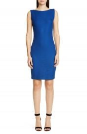 St  John Collection Gridded Texture Knit Sheath Dress   Nordstrom at Nordstrom