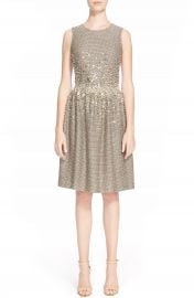 St  John Collection Hand Beaded Bauble Knit Dress at Nordstrom