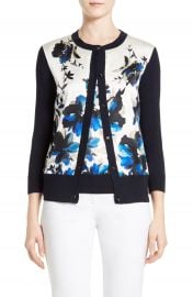 St  John Collection Painted Oleander Cardigan at Nordstrom